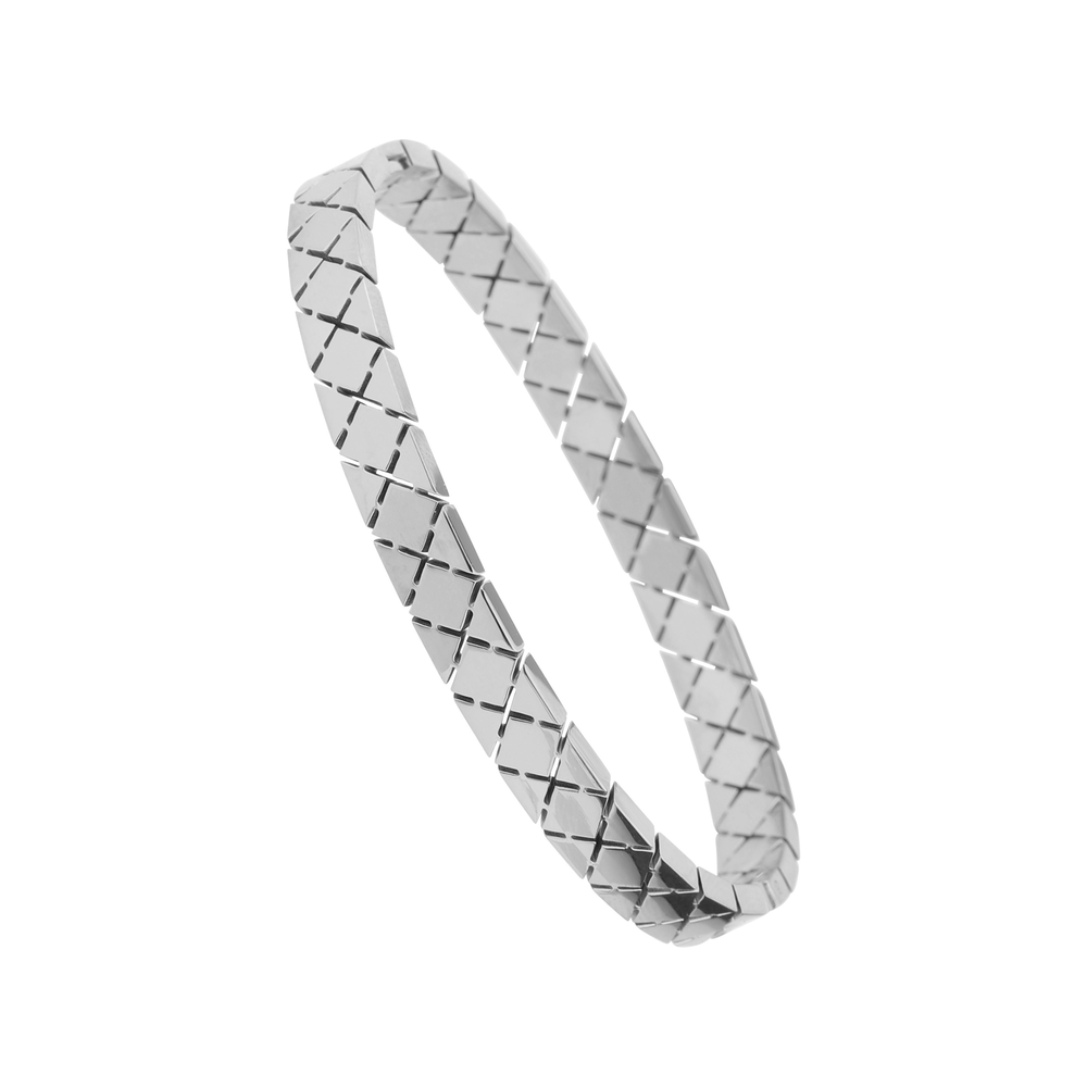  JVD Dámský ocelový gravírovaný pevný náramek JGB20SXL