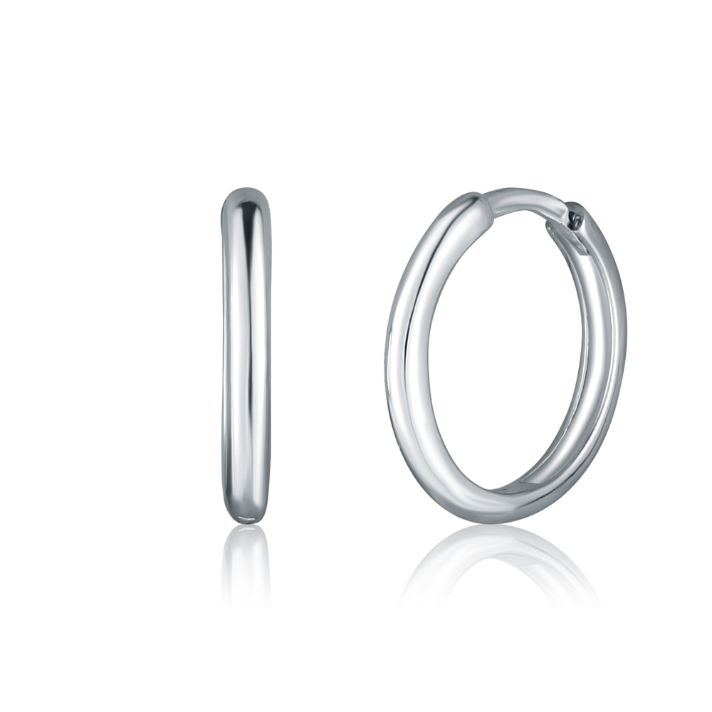 JVD Dámské kruhové zlaté náušnice z bílého zlata ryz. 585/1000 ZE0880XJ71-2100