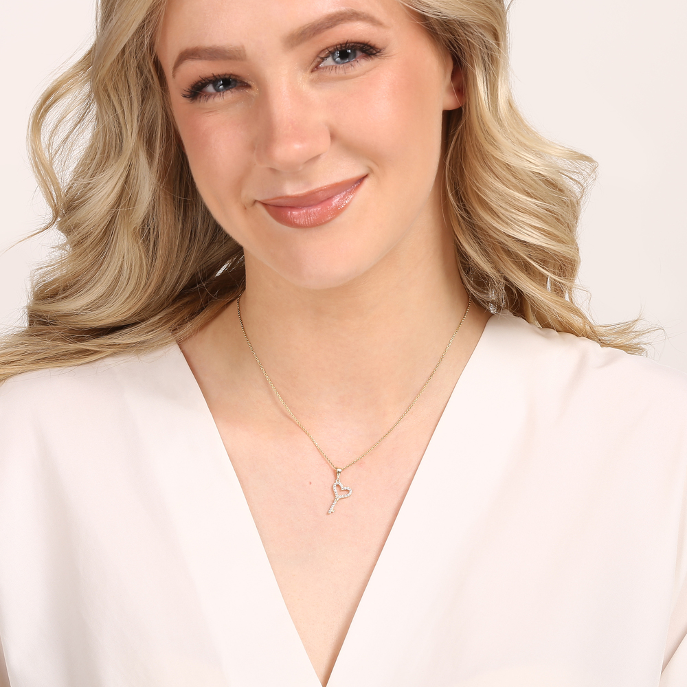  JVD Dámský zlatý přívěsek se zirkonem klíč ryz. 585/1000 ZP0393XJ70-9300