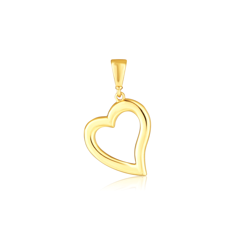 JVD Dámský zlatý přívěsek srdce ryz. 585/1000 ZP0398XJ70-9300