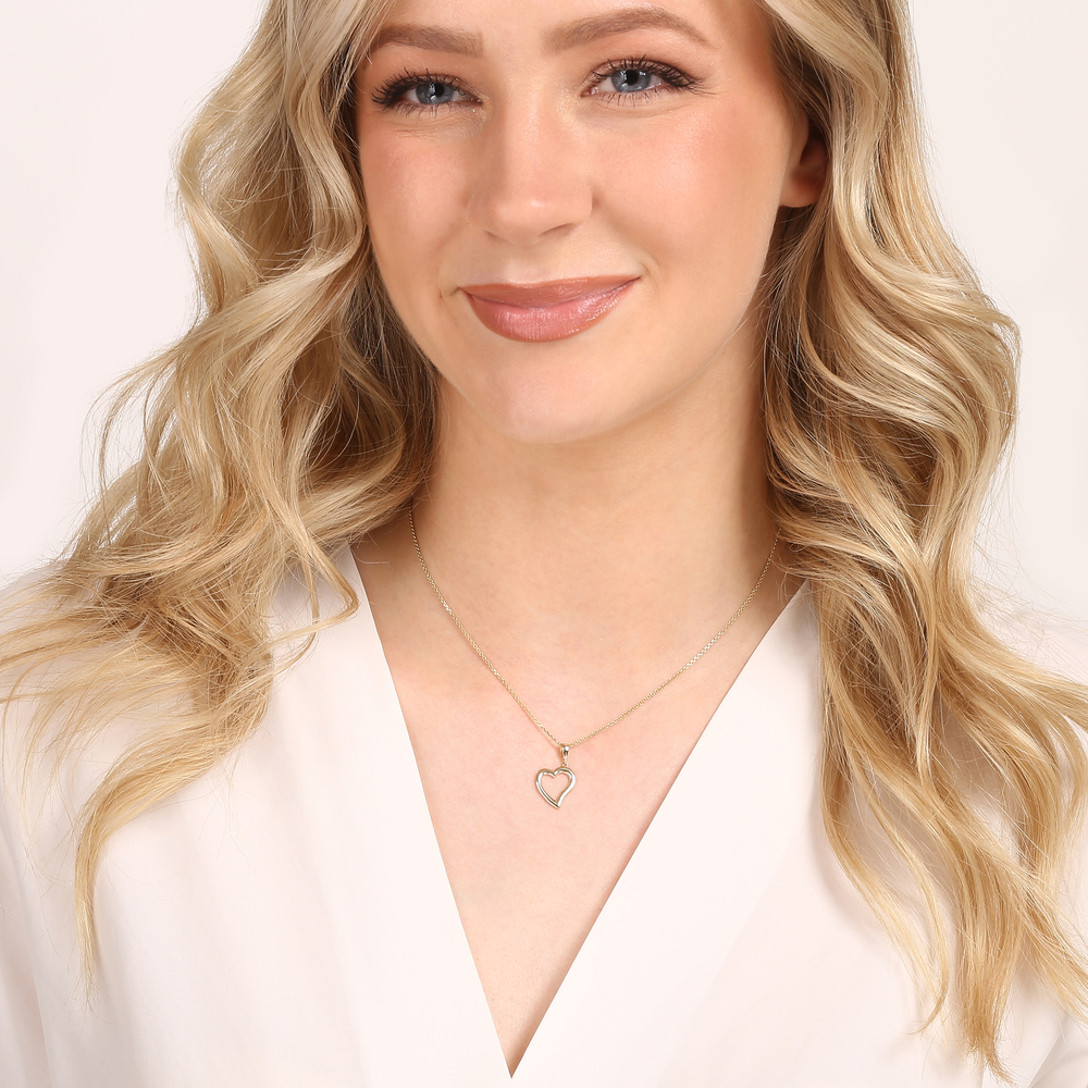 JVD Dámský zlatý přívěsek srdce ryz. 585/1000 ZP0398XJ70-9300