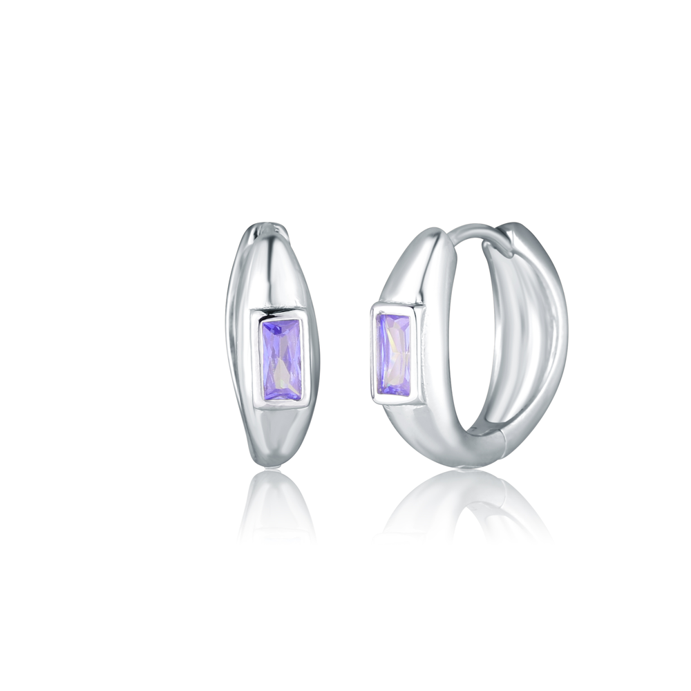  JVD Dámské stříbrné kruhové náušnice se zirkony SVLE0850SH2F100