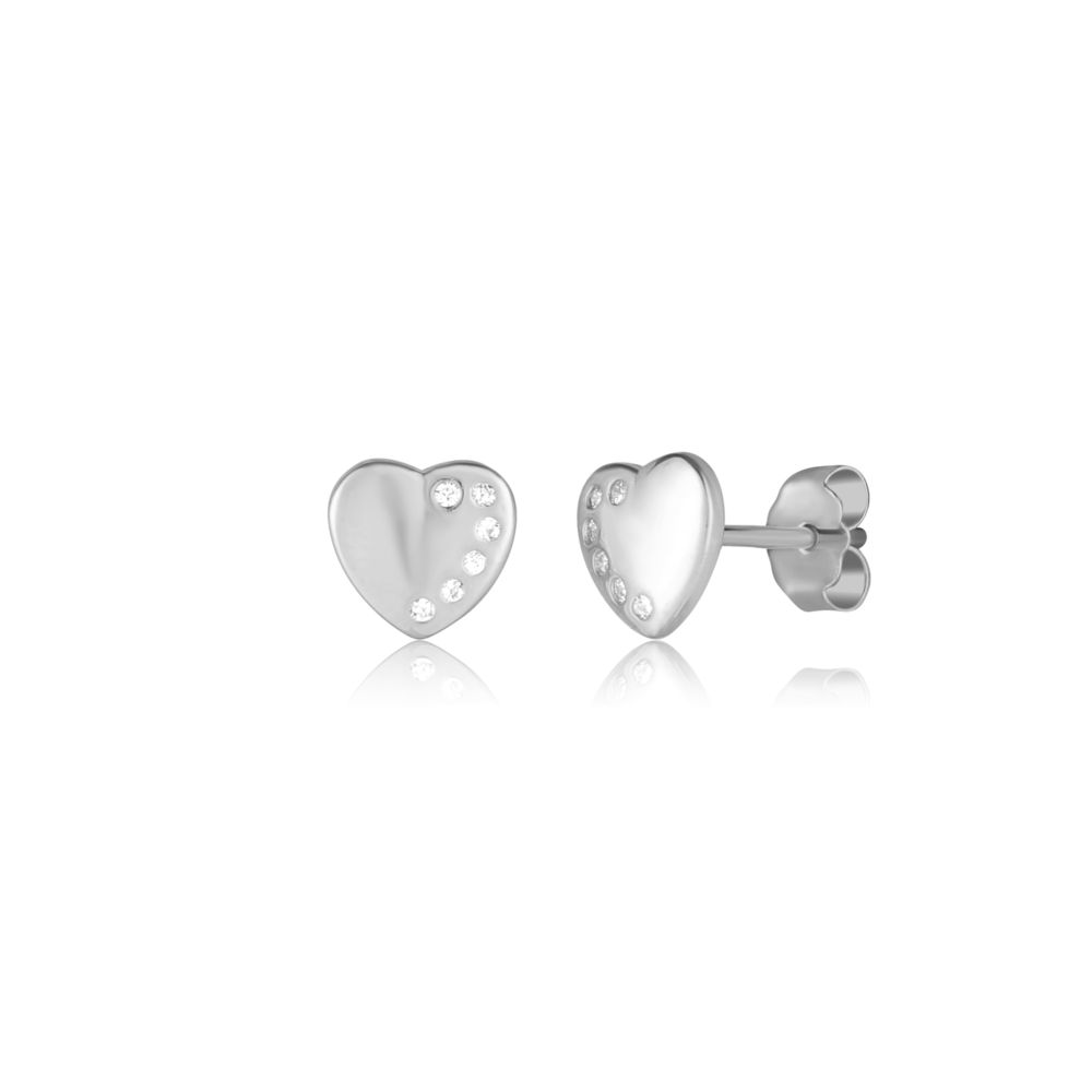 JVD Dámské stříbrné peckové náušnice se zirkony na puzetku SVLE3165XF6BI00