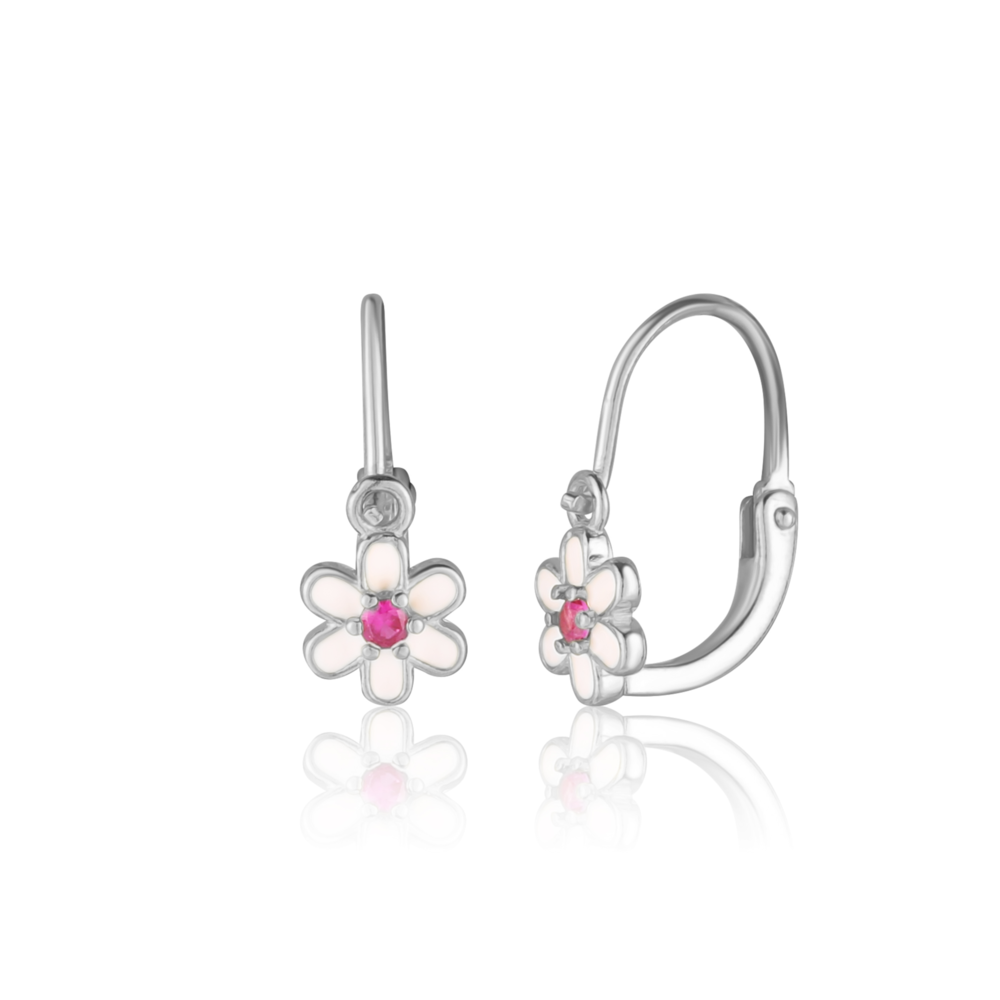 JVD Dětské stříbrné náušnice s rubíny SVLE3159XF6BR00