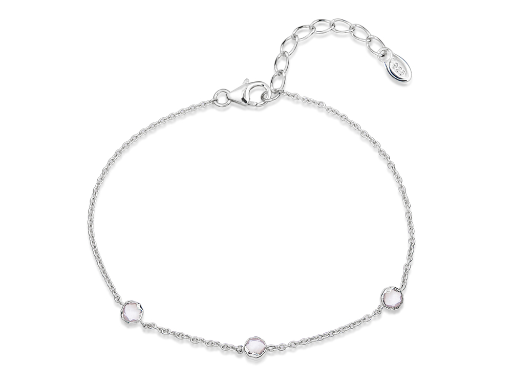 JVD Dámský stříbrný náramek SVLB0516XH8BI18