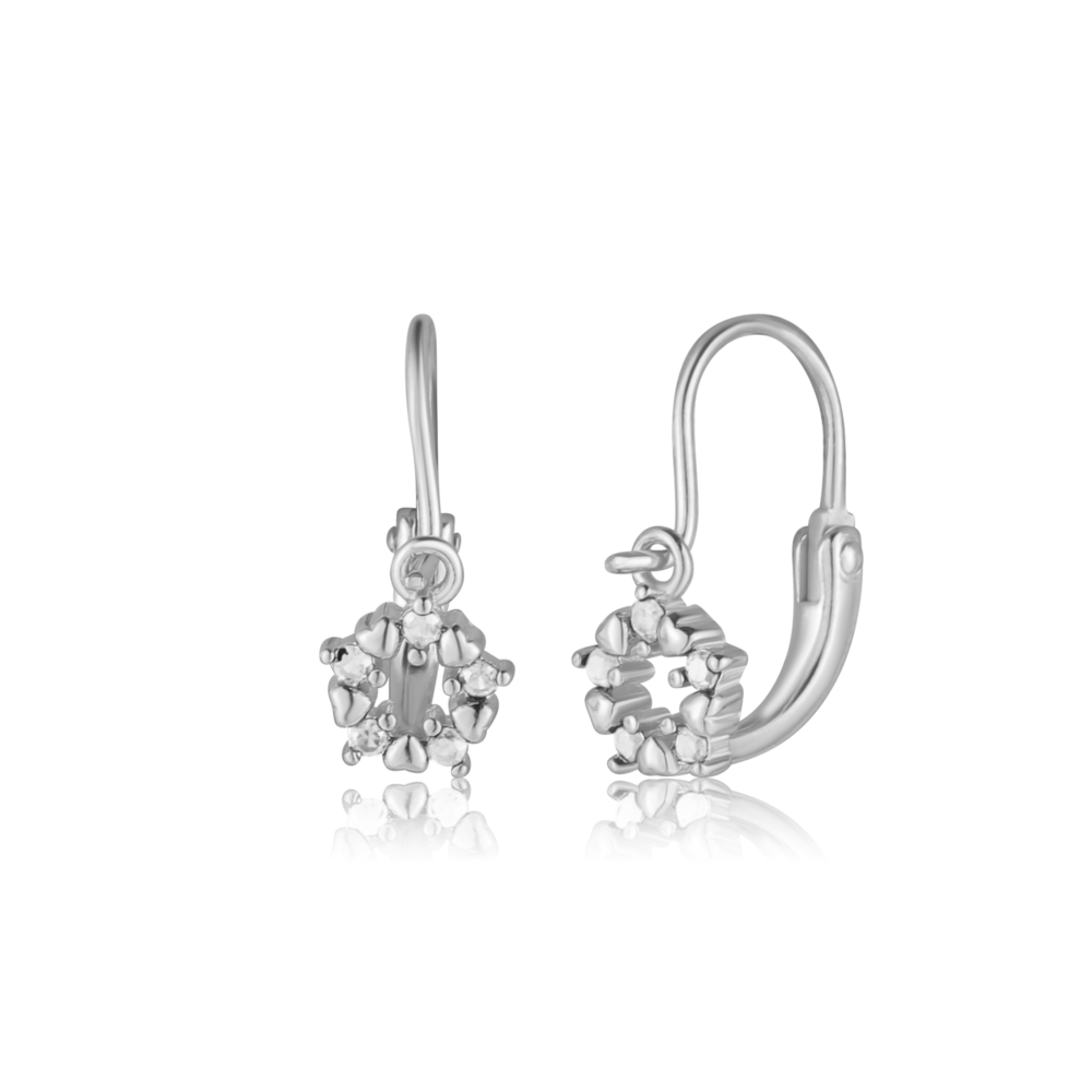  JVD Dětské stříbrné náušnice se zirkony SVLE3172XF6BI00