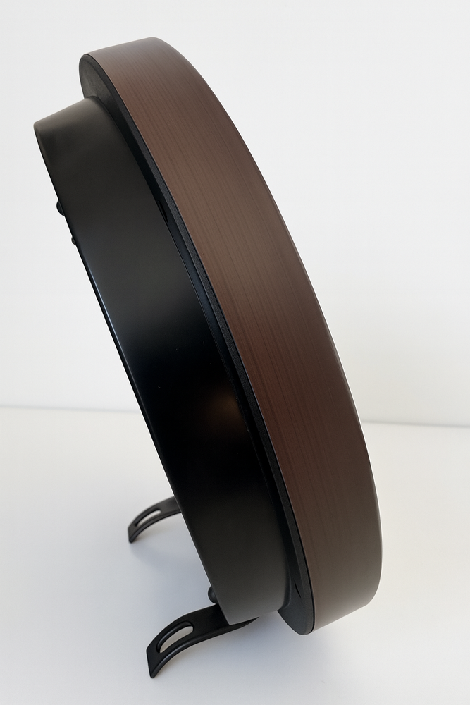 JVD Netikající tiché nástěnné hnědé hodiny JVD HA229.2