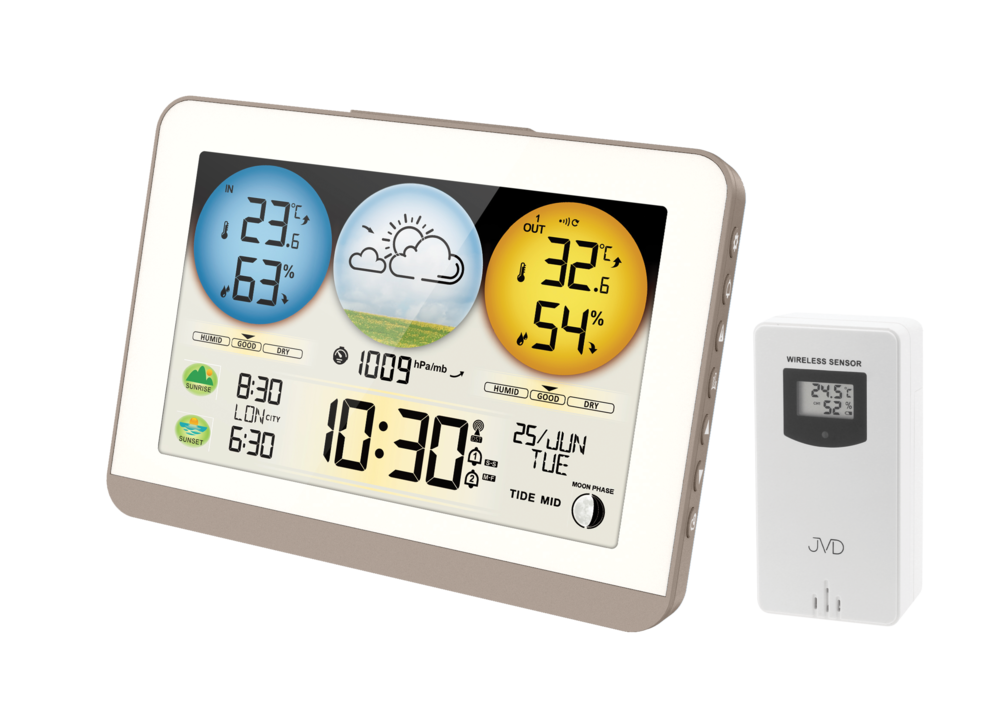Rádiem řízená meteorologická stanice JVD RB3408