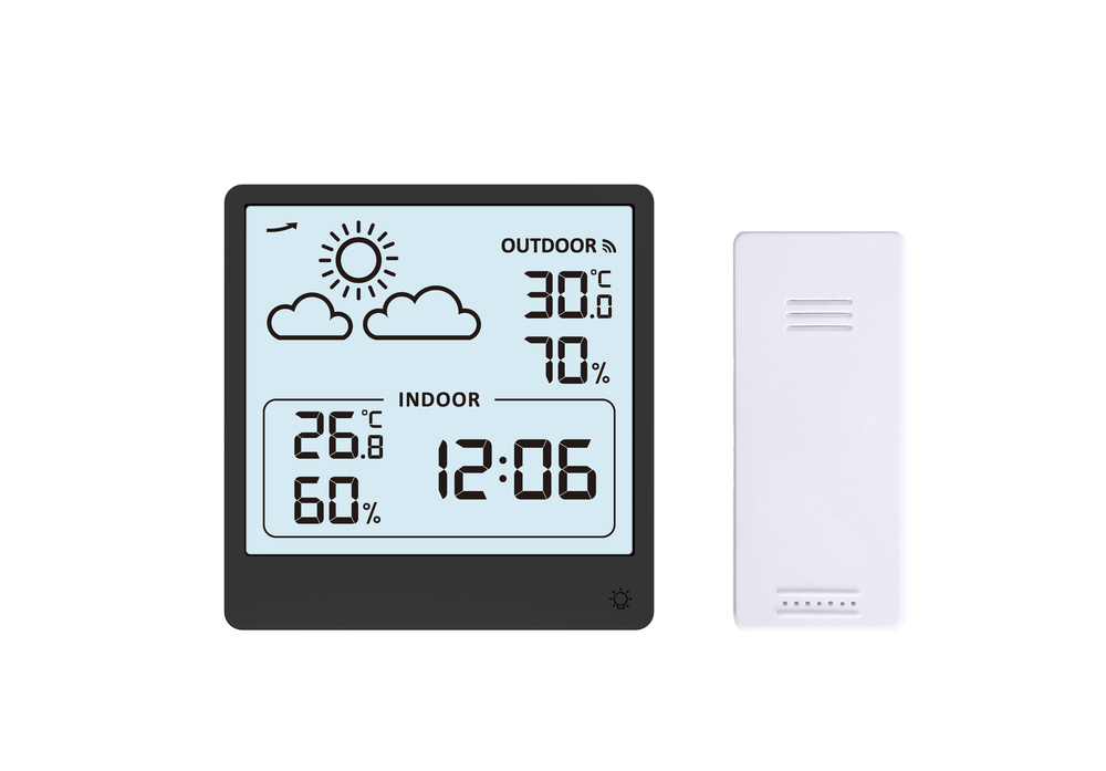 JVD Digitální černý budík do el. sítě JVD SB3347.2