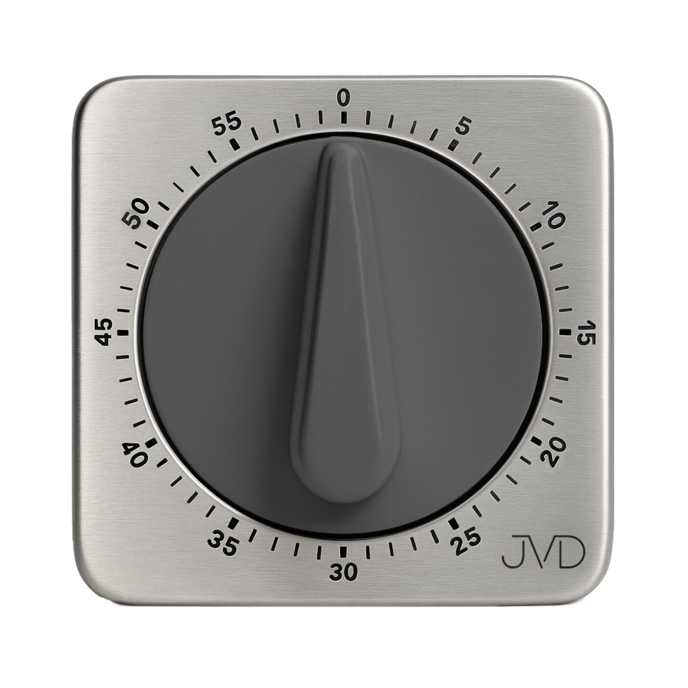  JVD Stříbrná kuchyňská mechanická minutka JVD DM79.2