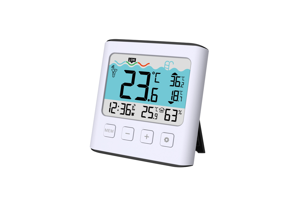 JVD Bílý digitální teploměr s venkovním čidlem JVD T777