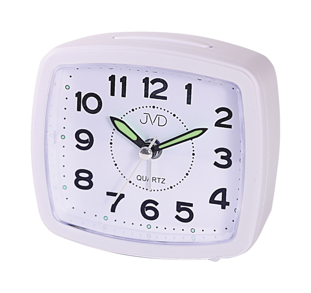 JVD Analogový ručkový bílý budík JVD SRP8506.3 s osvětlením