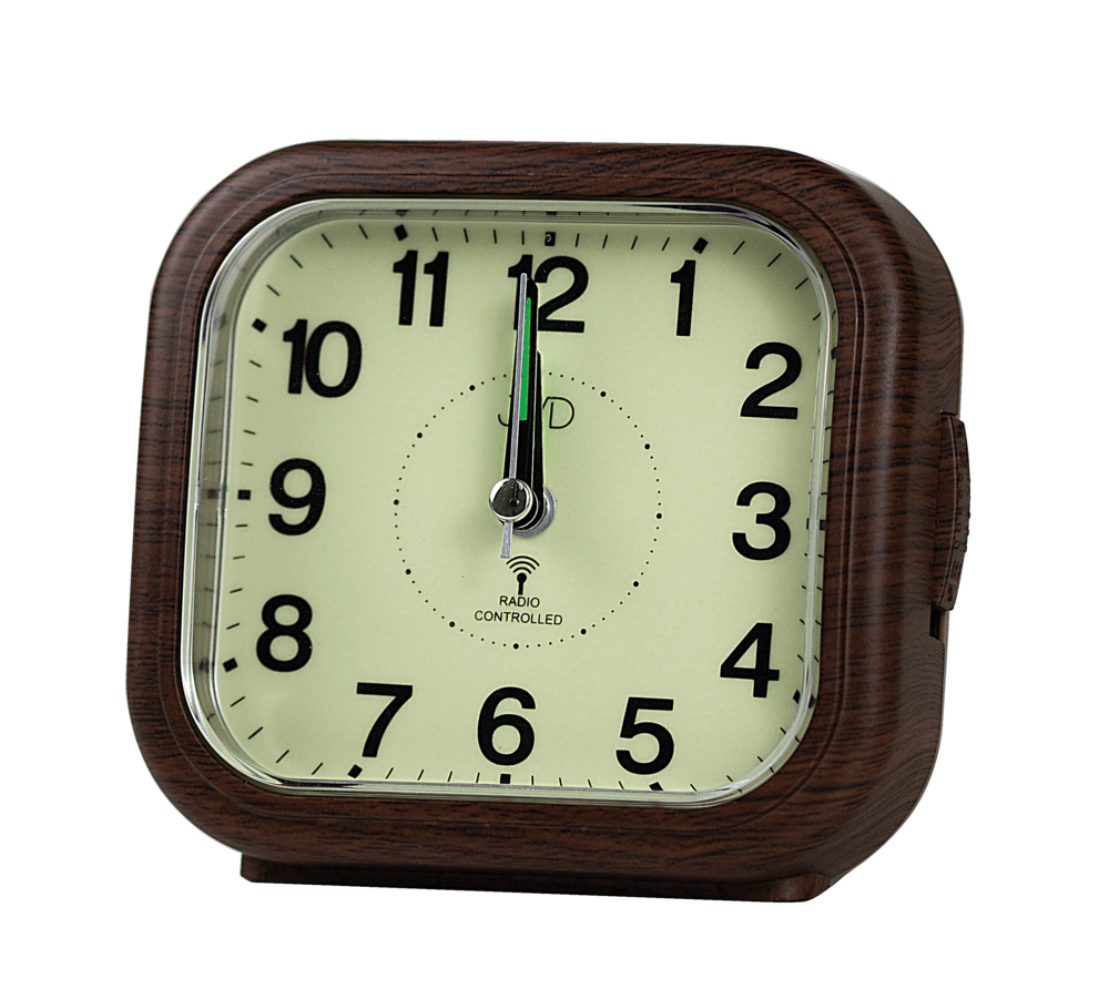 JVD Analogový rádiem řízený budík JVD RB1603.1 s luminiscenčním displejem