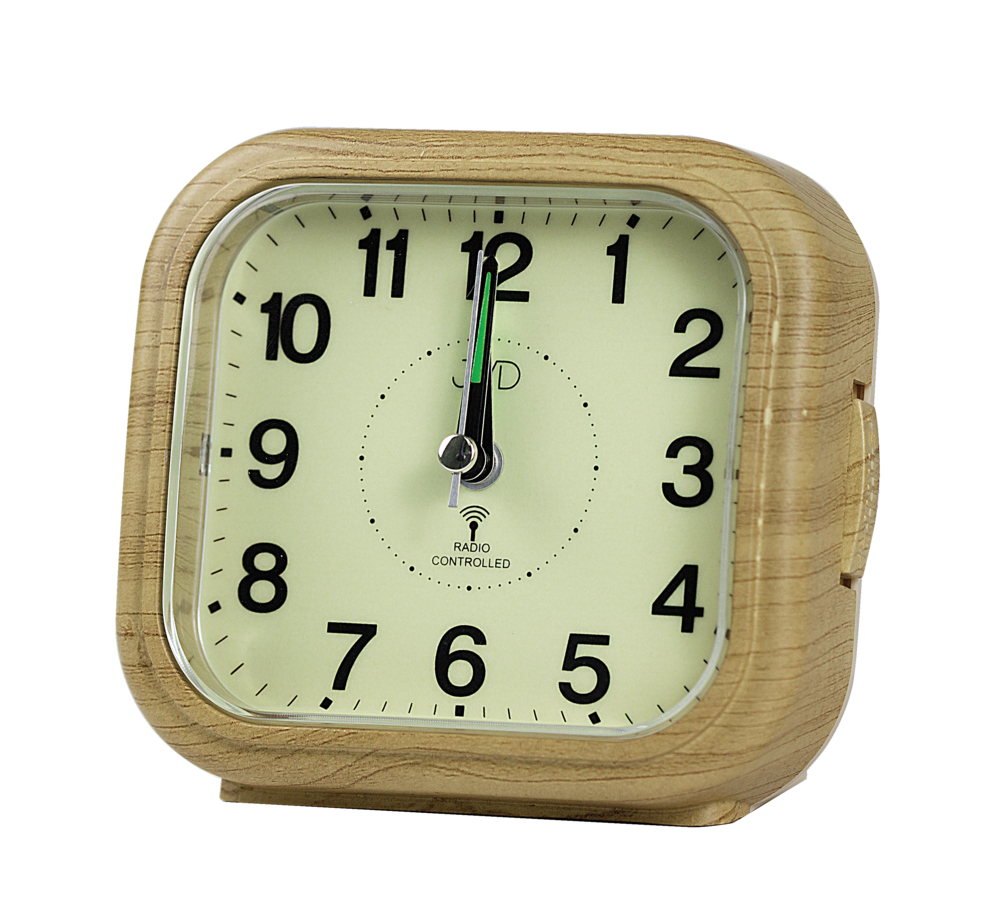 JVD Analogový rádiem řízený budík JVD RB1603.2 s luminiscenčním displejem