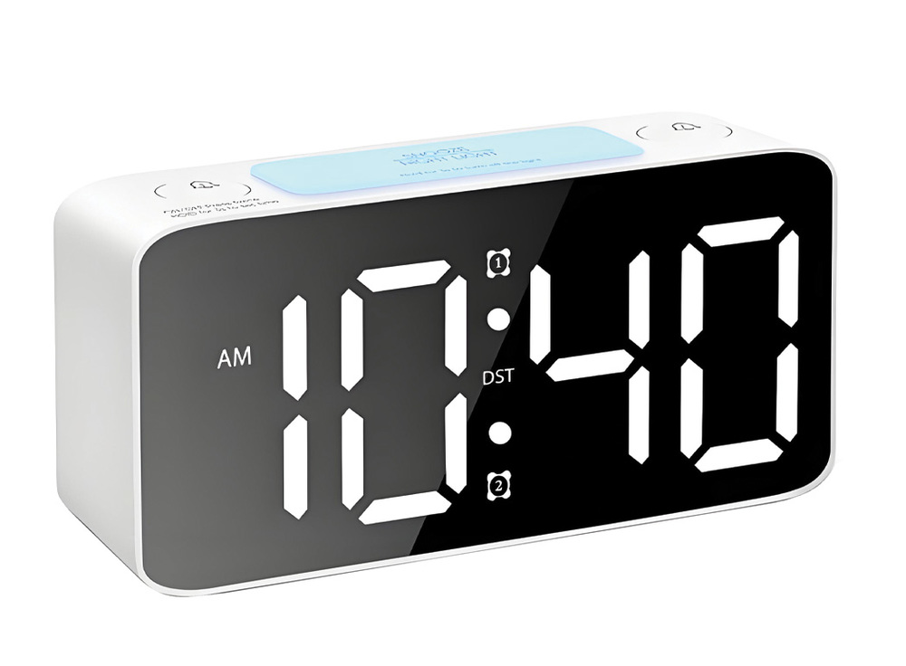 JVD Digitální svítící barevný budík JVD SB2020.4 s nastavitelnými barvami číslic do el. sítě