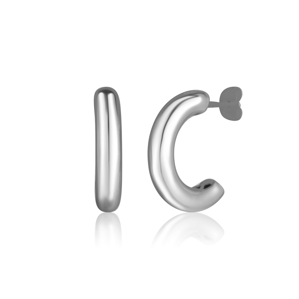  JVD Dámské kruhové stříbrné náušnice na puzetku SVLE3284XF30000