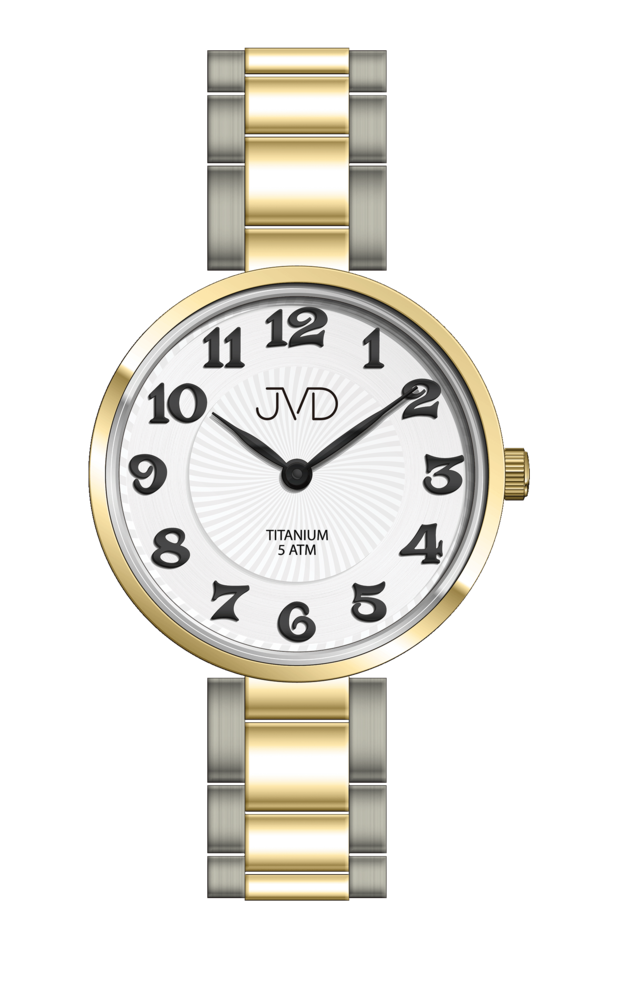 JVD Dámské titanové pozlacené náramkové hodinky JVD J5033.3