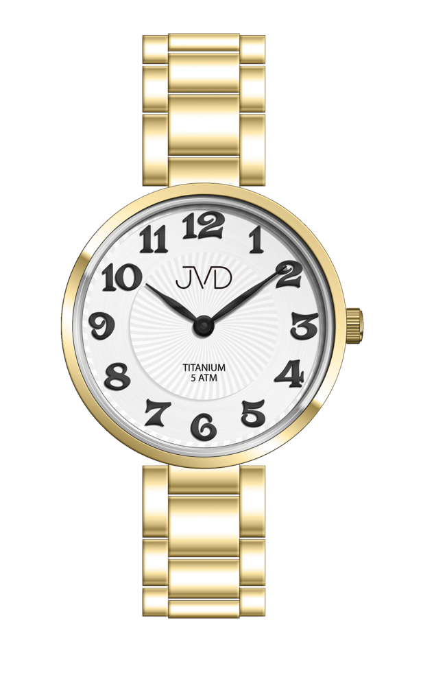 JVD Dámské titanové pozlacené náramkové hodinky JVD J5033.2