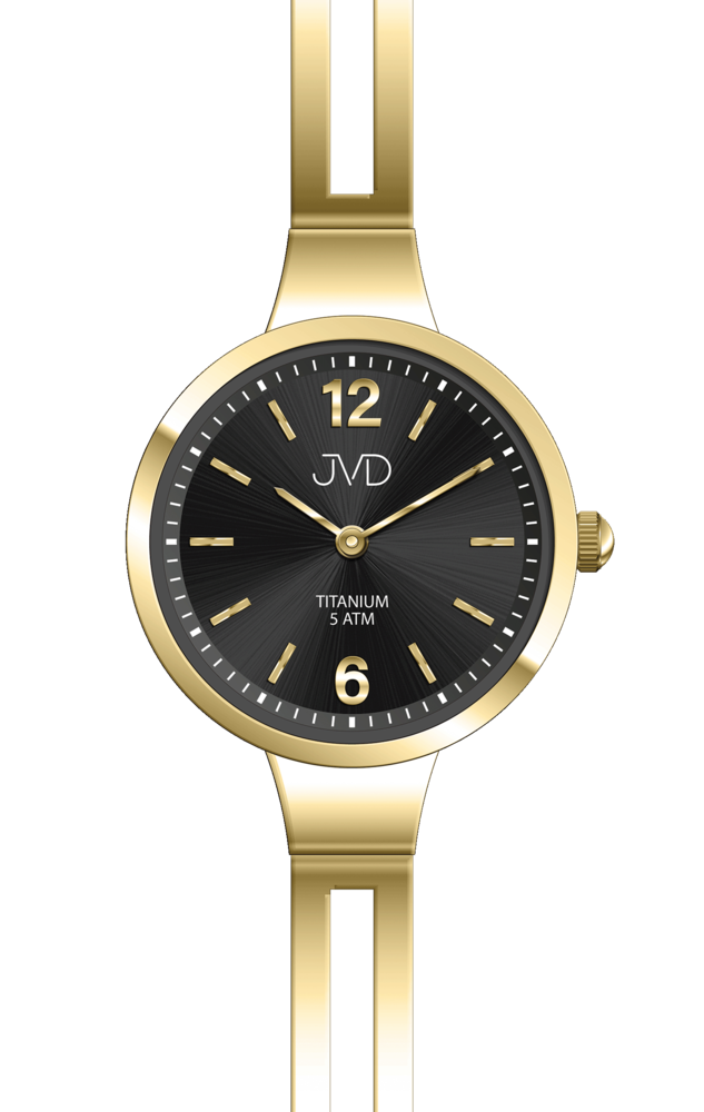 JVD Dámské pozlaccené titanové náramkové hodinky JVD J5034.2