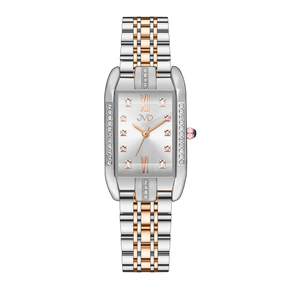 JVD Dámské rose gold módní designové náramkové hodinky JVD JZ217.2