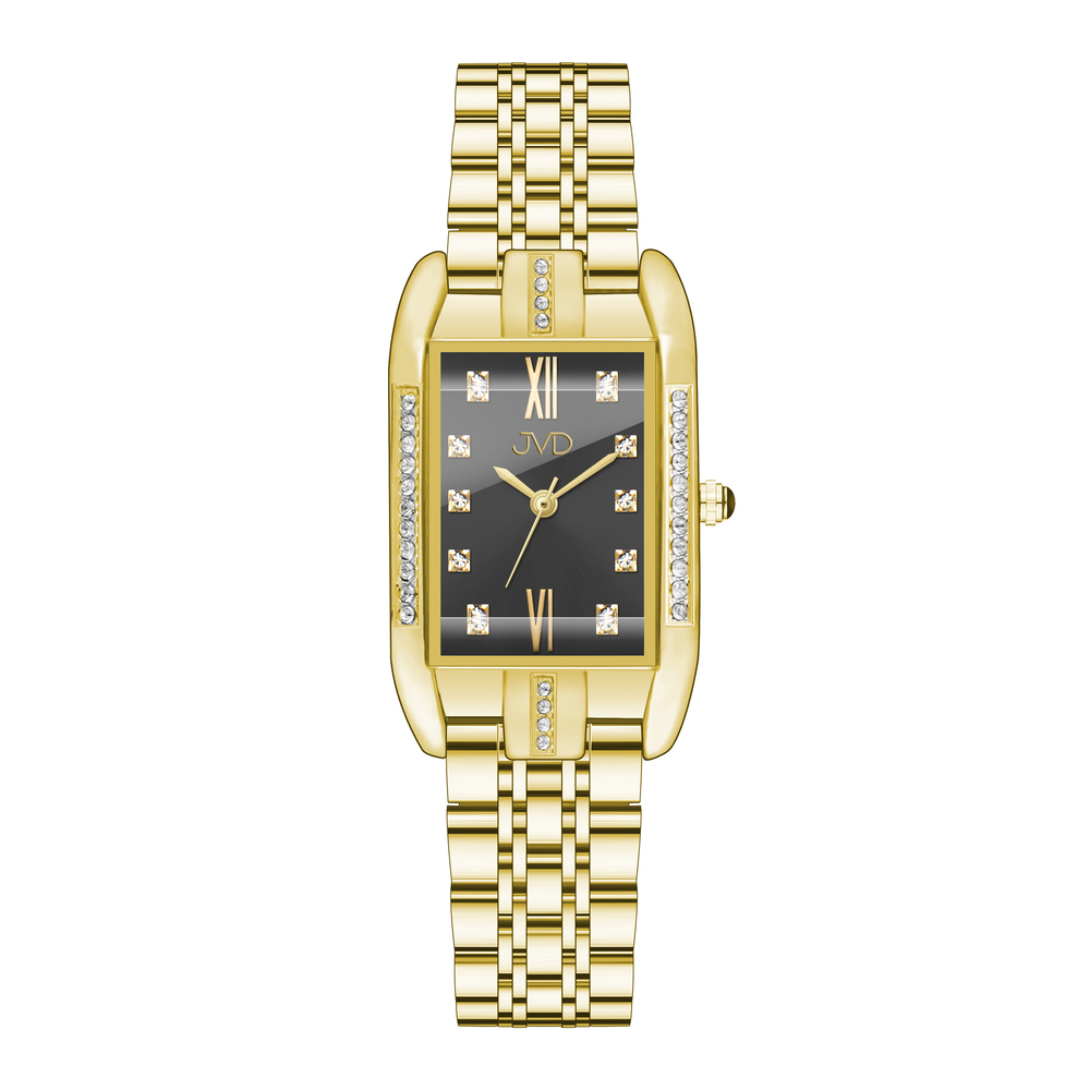 JVD Dámské zlacené módní designové náramkové hodinky JVD JZ217.3