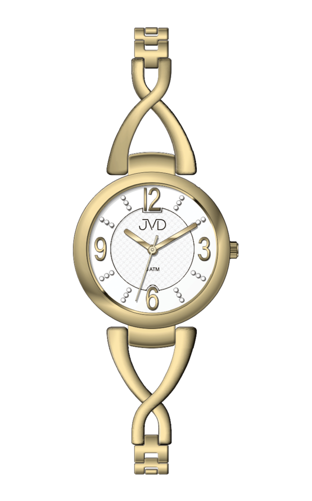 JVD Dámské ocelové zlacené náramkové hodinky JVD J4204.1