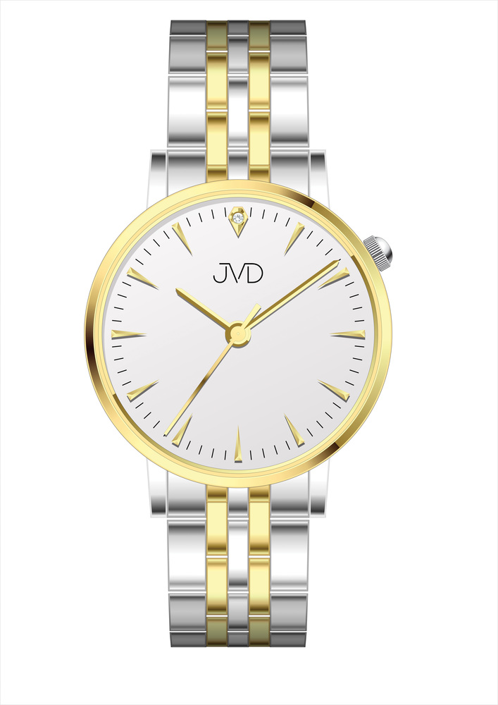 JVD Dámské ocelové zlato-stříbrné náramkové hodinky JVD JM1001.2