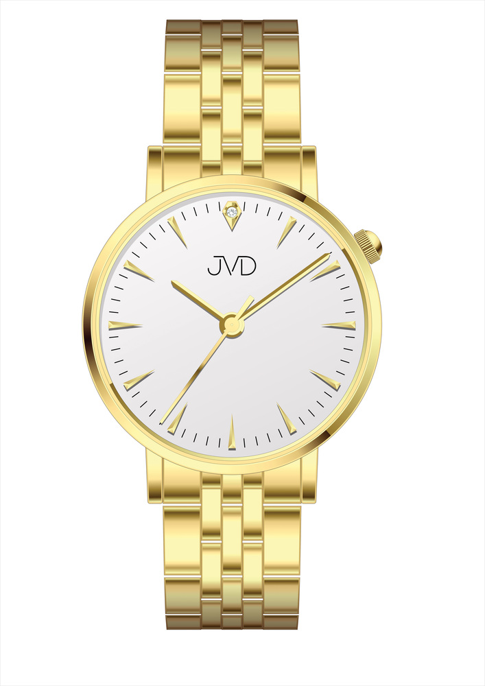 JVD Dámské ocelové zlacené náramkové hodinky JVD JM1001.3