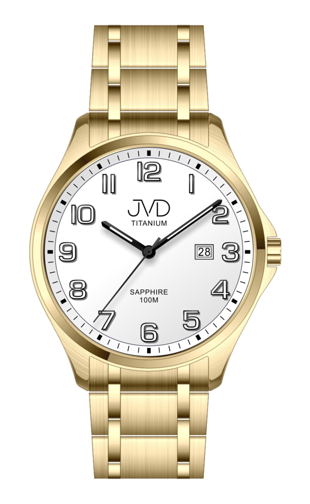 JVD Pánské vodotěsné titanové náramkové hodinky JVD JE2002.5 - 10ATM safírové sklo