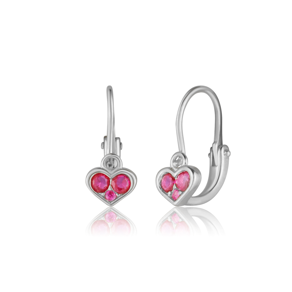 JVD Dětské stříbrné náušnice na patent se zirkony SVLE3169XF6R100