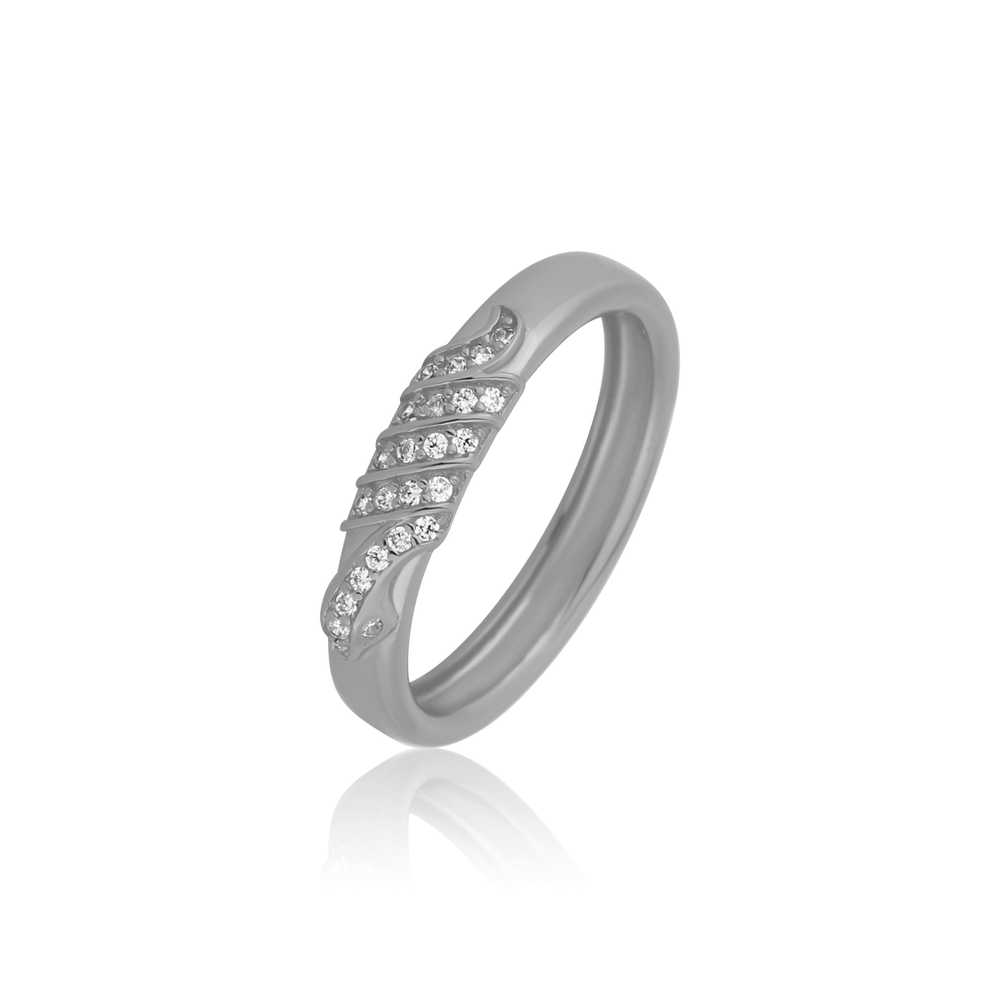 JVD Dámský stříbrný prsten se zirkony SVLR0923SK6BI59