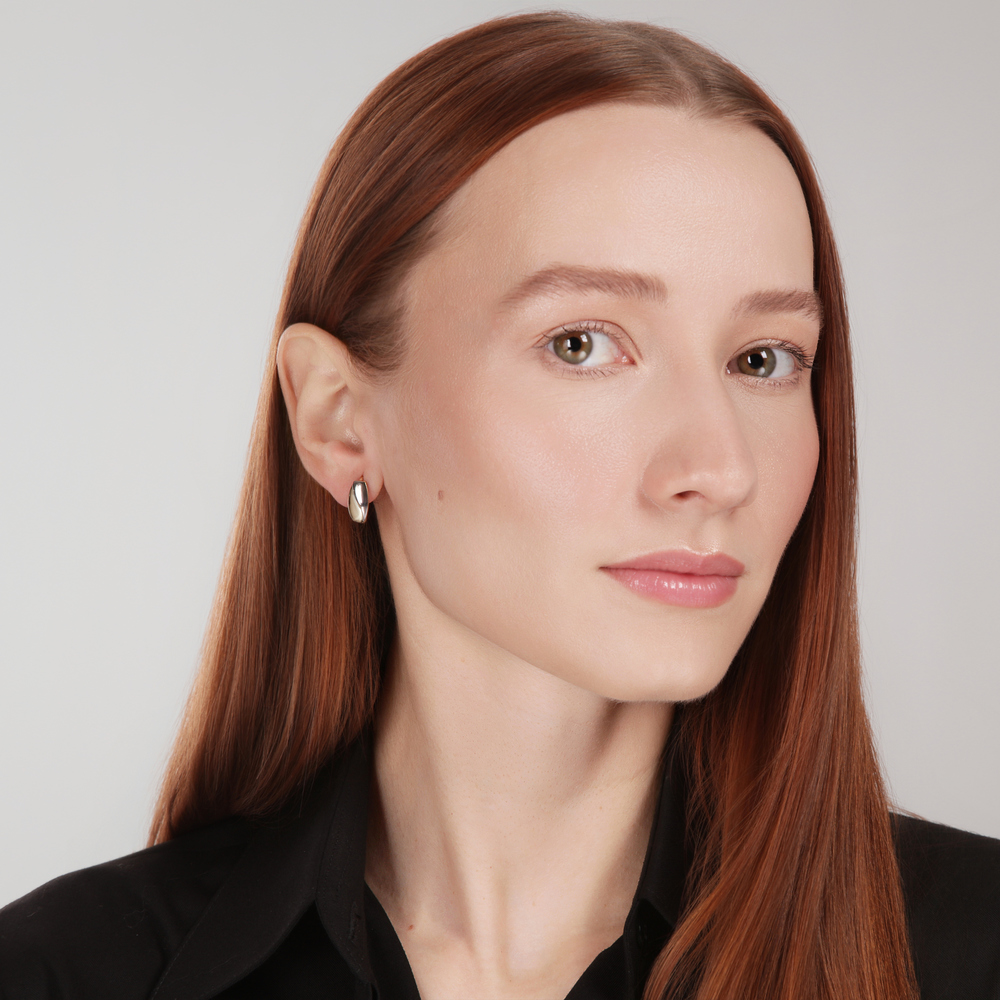  JVD Dámské zlaté náušnice z bílého a žlutého zlata na patent ryz. 585/1000 ZE0940XJ81-9400