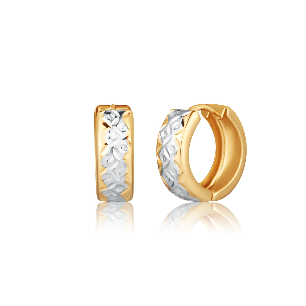  JVD Dámské kruhové zlaté náušnice ryz. 585/1000 ZE0955XJ81-9700