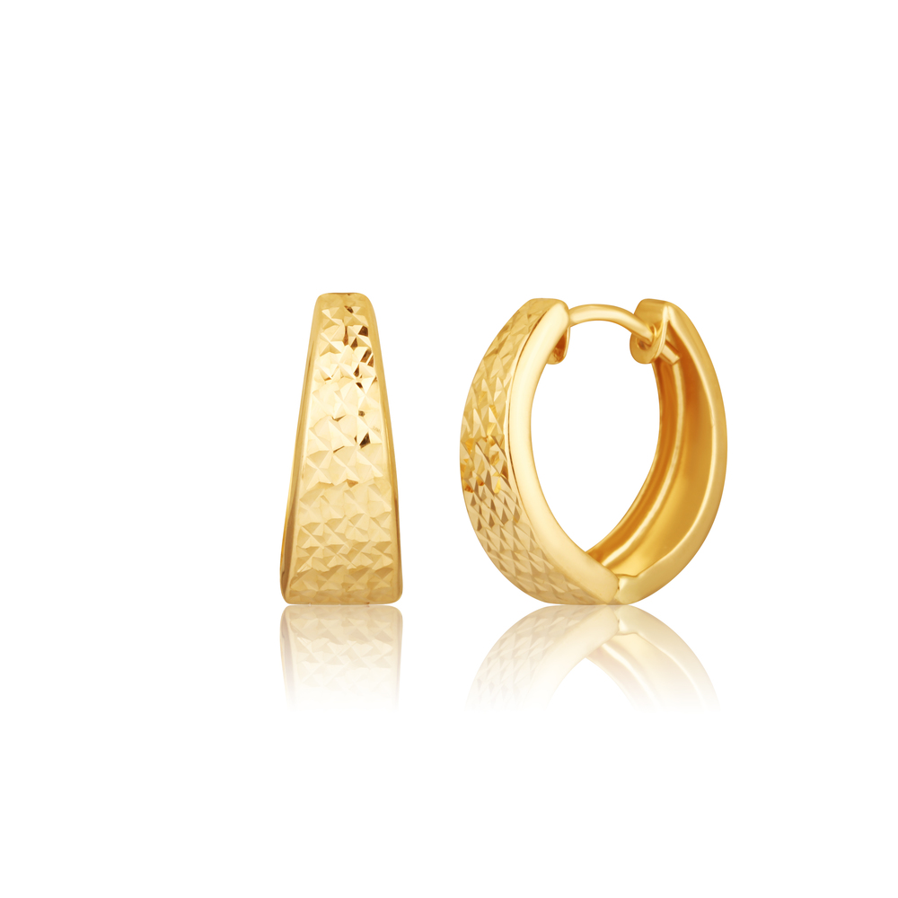 JVD Dámské kruhové zlaté náušnice ryz. 585/1000 ZE0961XJ81-5500