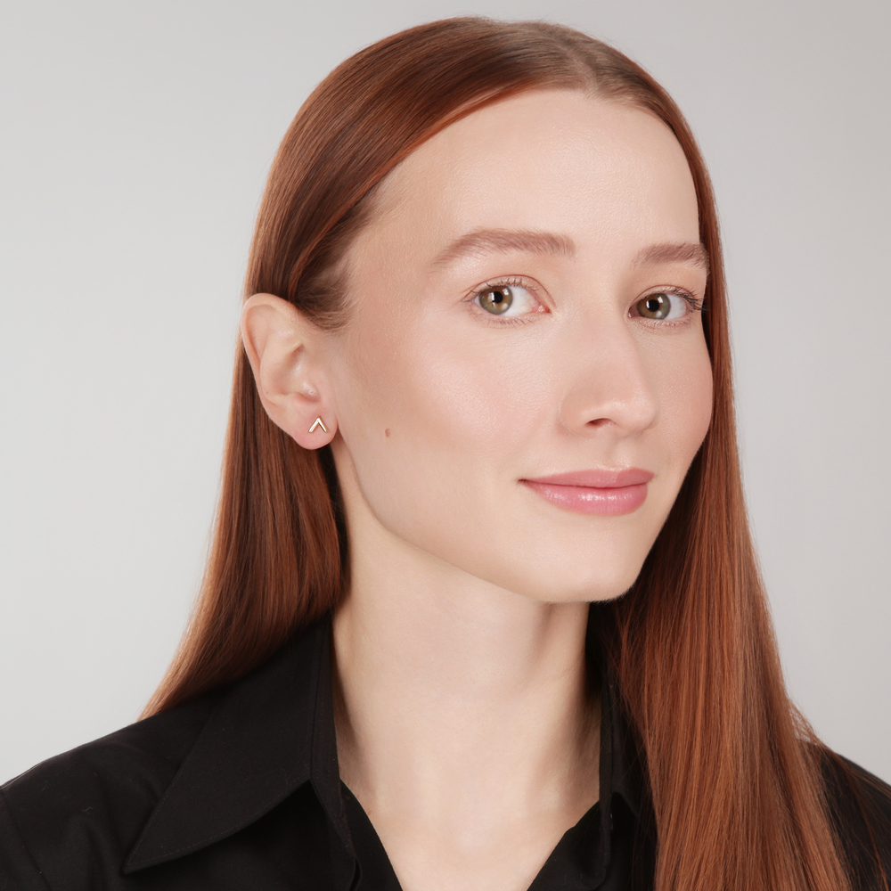 JVD Dámské peckové zlaté náušnice na šroubek ryz. 585/1000 ZE0964XJ81-3400