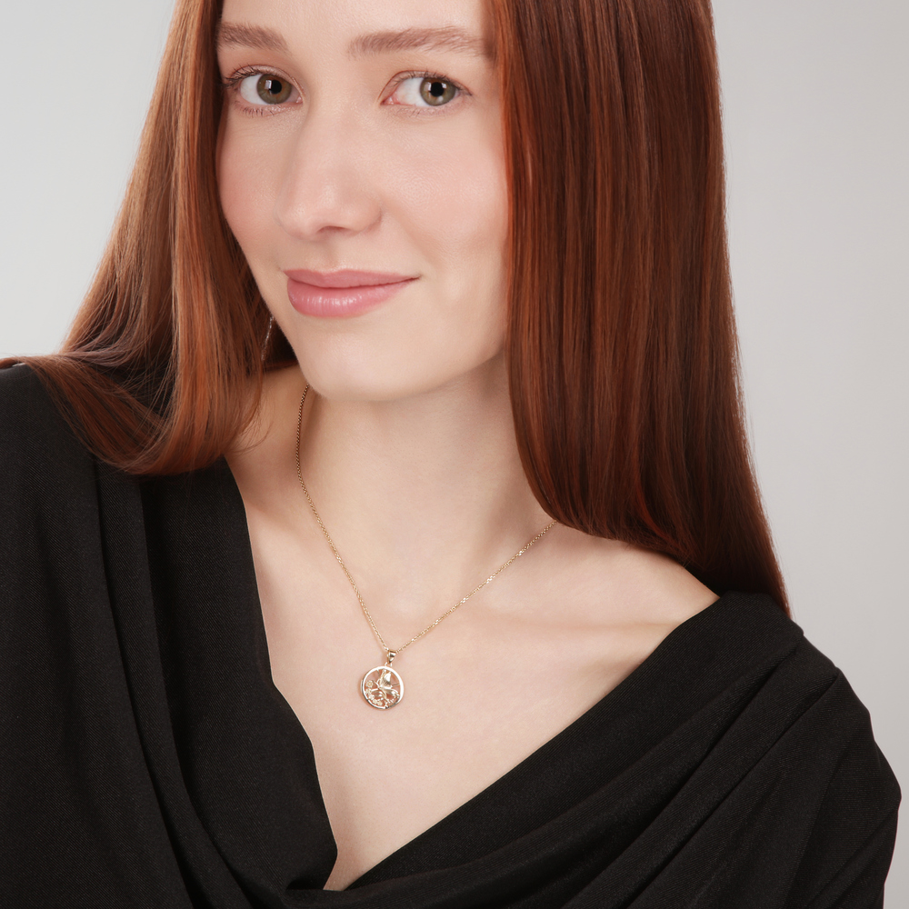 JVD Dámský zlatý přívěsek ryz. 585/1000 ZP0443XJ81-2200