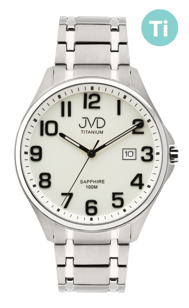 JVD Pánské vodotěsné titanové náramkové hodinky JVD JE2002.1 10ATM