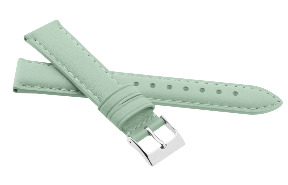  JVD Unisex zelenkavý kožený řemínek na hodinky R41308/12