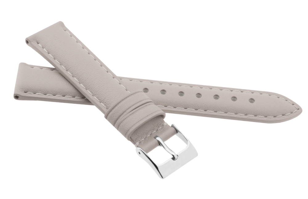 JVD Unisex béžový kožený řemínek na hodinky R41322/18