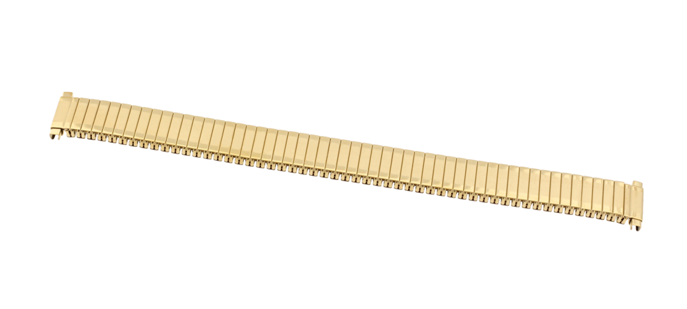 JVD Unisex kovový pružný pozlacený řemínek na hodinky Kovový tah KT 191/16