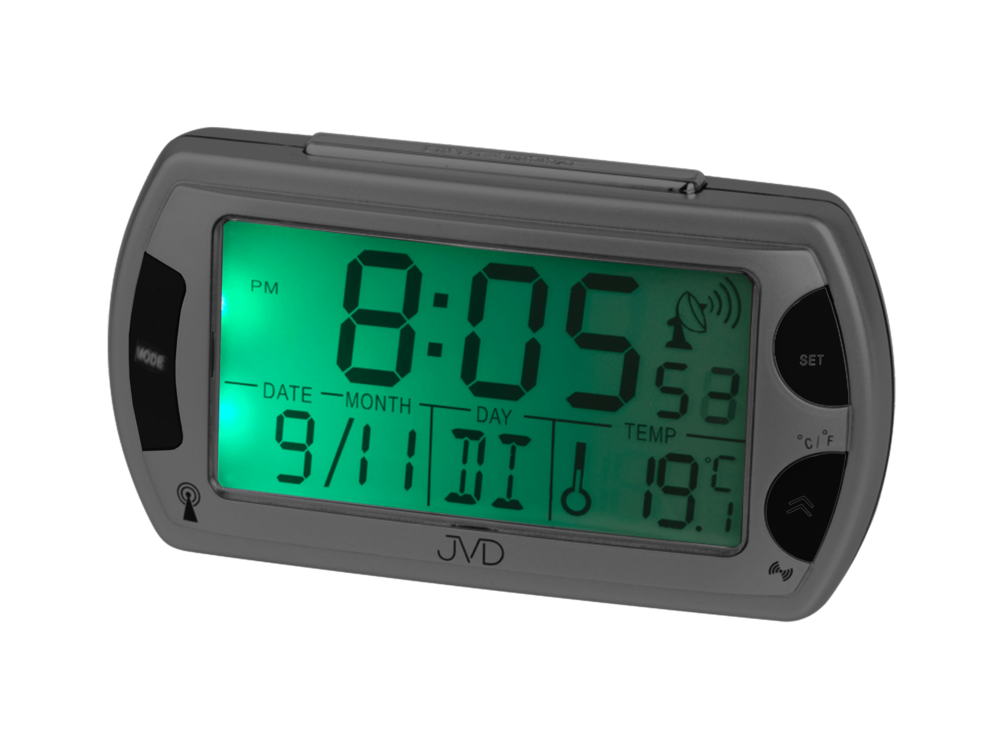 JVD Rádiem řízený digitální budík JVD RB358.1 s teploměrem a podsvícením