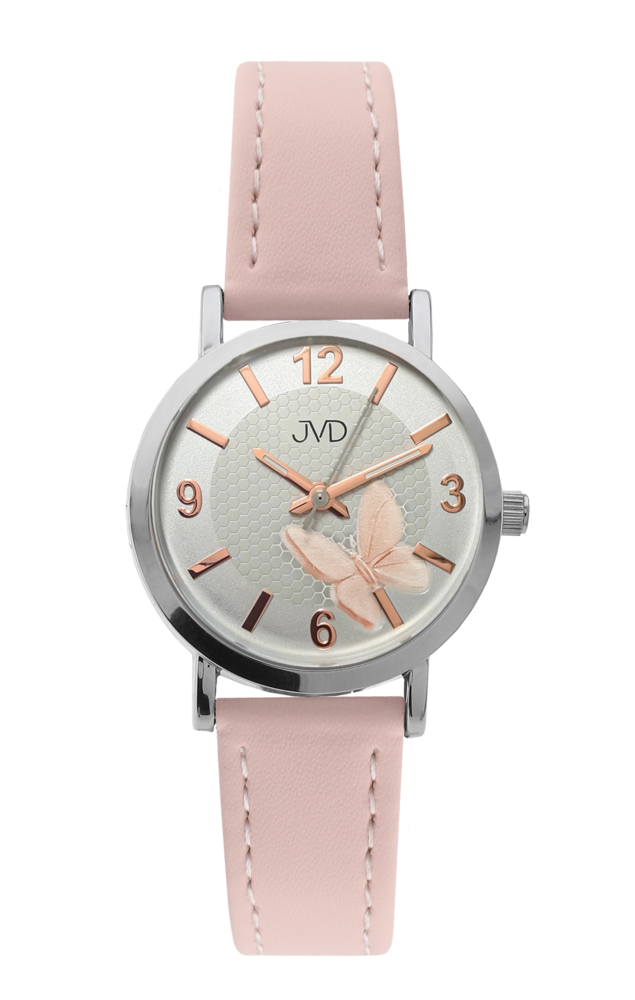 JVD Dívčí růžové náramkové hodinky JVD J7148.28
